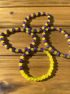 Purple and Yellow Bracelet