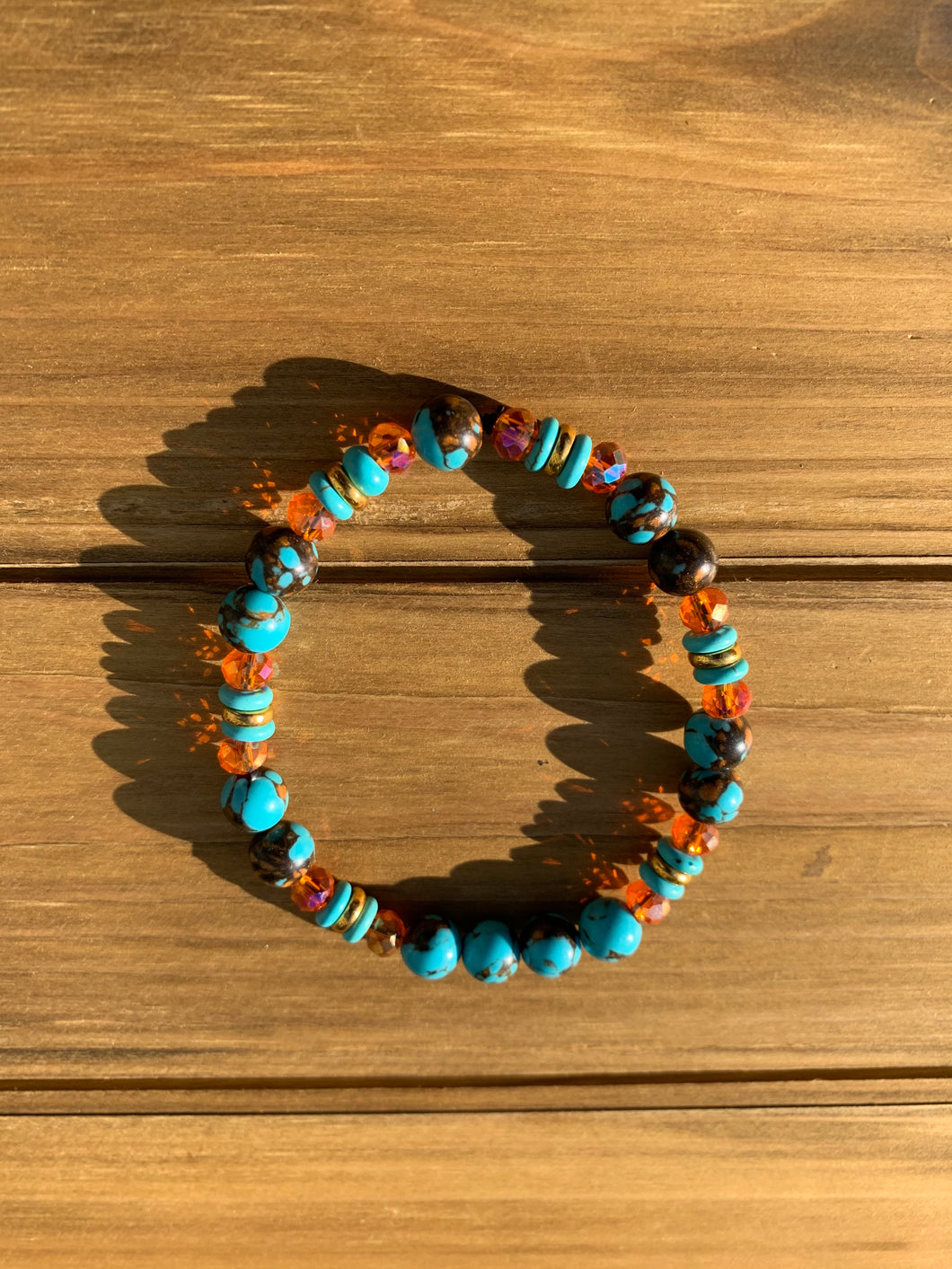 Blue and Orange Bracelet